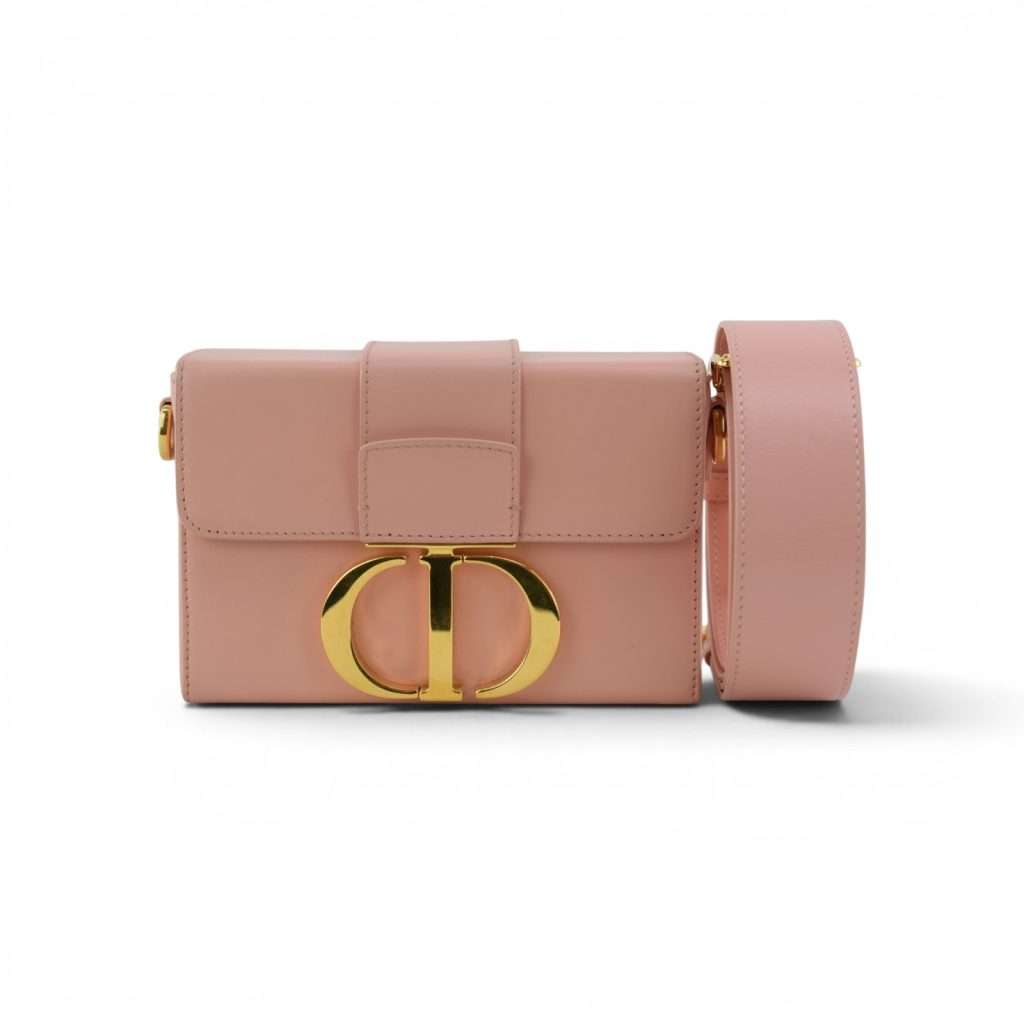 Dior 30 Montaigne Box Bag Blush Pink Calfskin