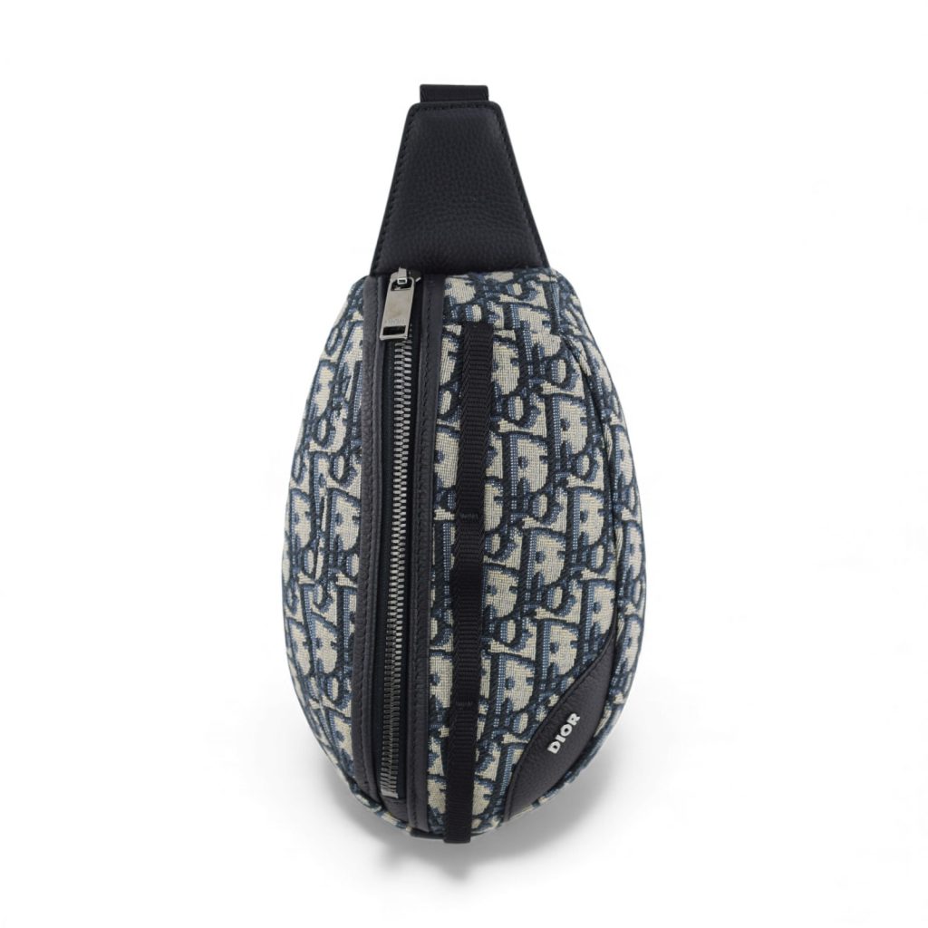 Dior Oblique Scarab Bag Blue and Black